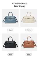 Nouveau Sac à Main de Créateur Vintage de Luxe en Cuir PU Véritable Tressé pour Femme