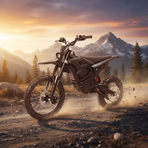Moto tout-terrain électrique à moteur central rapide 6000W de puissance maximale, batterie au lithium 72V 25AH, suspension pneumatique en alliage d'aluminium, vélo électrique pour adultes - Product Image 1