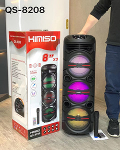 QS-8208 8 Inch Karaoke Không Dây Đảng Xe Đẩy Loa Ngoài Trời Công Suất Cao 40W Parlantes Portatiles <span class=keywords><strong>Retro</strong></span> <span class=keywords><strong>Boombox</strong></span> Xách Tay - Product Image 3