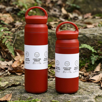 Botella de Agua Aislada de Acero Inoxidable, Personalizada con Logotipo, a Prueba de Fugas, de Doble Pared, 350ml 500ml, para Bebidas Frías y Calientes, Portátil para Exteriores