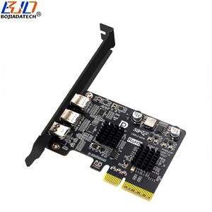 Адаптер PCI-E 4X для расширения с двумя портами USB 3.<span class=keywords><strong>2</strong></span> Type-C 10 Гбит/с + входом DisplayPort Mini DP1.4 для вывода видео 4K 60 Гц - Product Image 2