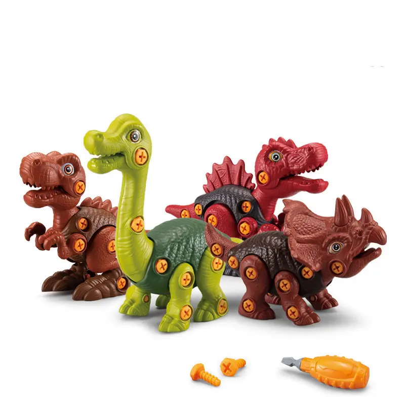 DIY Take Apart Dinosaur Toys for Kids Building Toy Set with Drill Construction Engineering Play Kit STEM Learning for Boys Girls