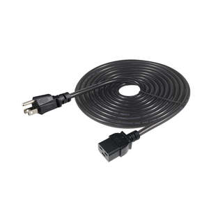 Câble d'alimentation 15A 125V 14AWG PC NEMA 5-15P vers rallonge de moniteur IEC C19 - Product Image 1