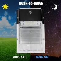 Applique murale LED ETL avec cellule photoélectrique AC100-277V 20W/26W/30W/40W, mini-luminaire extérieur à fixation murale pour porche, jardin, garage, entrepôt