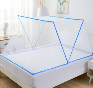 China Supplier High Quality <b>Folding</b> Mosquito Net Baby Foldable Mosquito Netting Round Top <b>Double</b> <b>Bed</b> Fabric Mesh - Product Image 4