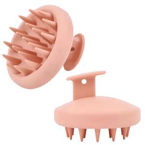 Cepillo para el Cabello de Bajo Precio con Cerdas de Silicona Suave, Masajeador de Cuero Cabelludo de Silicona, Cepillo para Champú - Product Image 5