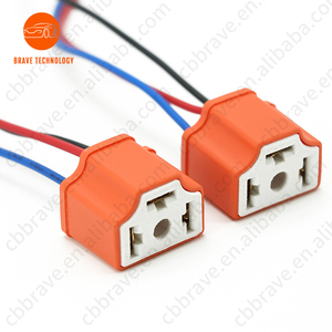 <span class=keywords><strong>H4</strong></span> Gốm Ba cắm đèn pha ổ cắm xe lampholder bóng đèn Ổ cắm cao nhiệt độ kháng Đèn pha ổ cắm - Product Image 3