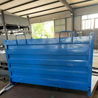 Bac basculant pour chariot élévateur, personnalisable, en matériaux de haute qualité, couleur sur mesure, pour machines de traitement des déchets