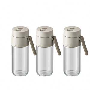 Distributeur de sel à double flux pour les cuisines de régime/chef 0.5g Arroseur réglable Bouteille en verre Récipient de stockage des aliments à une touche - Product Image 2