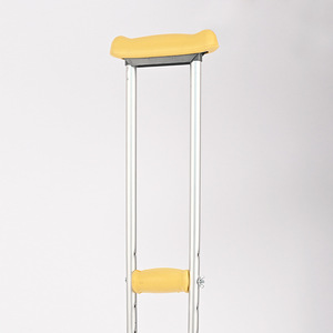 Adjustable Aluminum Alloy Underarm Crutches With <b>Spring</b> <b>Clip</b> Lock For 153-175cm Height Rehabilitation Walking Aid - Product Image 4