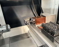 Tour CNC à lit plat horizontal H32, machine à un seul brocheur avec rail de guidage linéaire, mini tour CNC