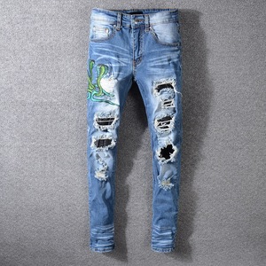 Nuevos pantalones sueltos Vintage para hombres Otoño/Invierno American Cleanfit Jeans de pierna recta Patrón de estampado informal Estilo de verano - Product Image 2