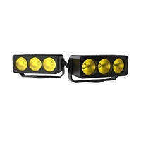 Nouveau Grand Projecteur de Calandre Automobile Auxiliaire 12V à 3 Puces, Type Dissimulé, Usiné CNC, Ultra-Mince, IP67 Jaune