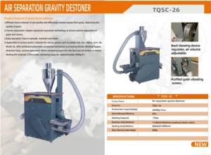 <span class=keywords><strong>DAWN</strong></span> AGRO Separador de Piedras por Gravedad y Equipo de Molienda de Arroz para Pequeños Hogares, Máquina Despedradora de Arroz, Separador de Piedras - Product Image 2