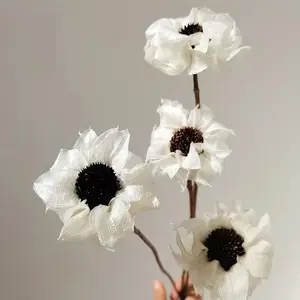 家居装饰芙蓉干花手工制作照片道具简单精致的芙蓉干花
