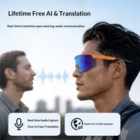 Nouvelles lunettes de cyclisme avec traduction IA intelligente et assistant vocal, lunettes de sport d'extérieur légères et coupe-vent pour