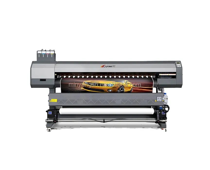 Infiniti Plotter FY-1800ES 1.8M Spanduk Vinil Foto PVC Pencetakan Eco Solvent Inkjet Printer