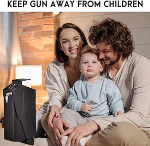 Nieuwe anti-diefstal vingerafdruk wachtwoord sleutel hangende wand draagbare geweerkoffer stille geweerkoffer bureau geweerkoffer - Product Image 5