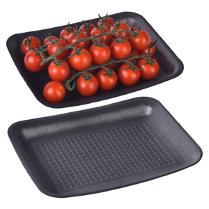 Oem/ODM thịt lợn thịt bò hải sản nhựa đóng gói khay dùng một lần màu đen vật nuôi bọt khay cho siêu thị - Product Image 2