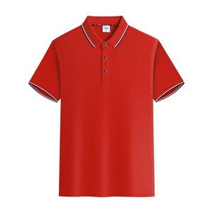 Chemises à revers personnalisées avec impression brodée, t-shirts pour hommes en coton 100% polyester uni - Product Image 4
