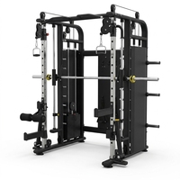 Machine Smith multifonctionnelle Freeman avec système de câbles croisés et pile de poids, rack Smith tout-en-un et Power Cage