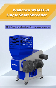 Walldorn D350 Portable Electric Single Shaft Scrap Wire <b>Cable</b> Plastic Automatic Small Shredder Machine - Product Image 3