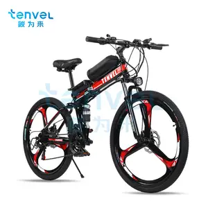 folding electric mountain bike 350w 500w 1000w e-bike e bike fat tire 36v 48v for adults 24 inch 26inch