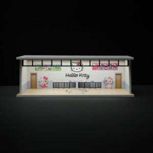 Sở thích mát mẻ 1:64 quy mô dẫn nhà để xe diorama thu nhỏ với đèn USB trường hợp hiển thị nhiều cảnh cho hộp diêm Mô hình xe ô tô - Product Image 3