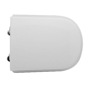 Asiento de Inodoro para Roca Giralda Forma 5 WC Blanco con Bisagras Pasantes 50.5 cm de Largo 37.5 cm de Ancho - Product Image 1