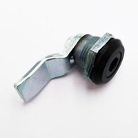 Serrure à cylindre hexagonal en alliage de zinc Jucro DL705-6, type à quart de tour, revêtement noir, grade ANSI 3, entraxe 50 mm, pour