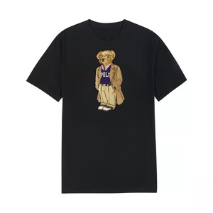 T-shirt Oversize Personnalisé avec Logo Imprimé <span class=keywords><strong>Lauren</strong></span>, 100% Coton, Matière Premium, Style Décontracté, Grande Taille pour Homme, Lettres Tricotées - Product Image 1