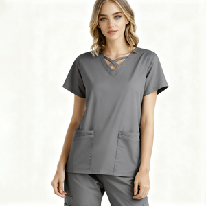 زي موحد للجراحة مضاد للتجاعيد مقاوم للحرارة في المستشفى من Uniforme De Enfermera طقم زي موحد للتمريض - Product Image 5