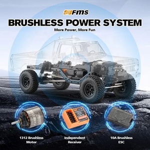 FMS 1:18 FCX18 II Ford F-100 Camioneta RC, Modelo de Auto Todoterreno a Control Remoto, Sin Escobillas, RTR, F100 Negro (Distancia entre Ejes de 199 mm) - Product Image 2