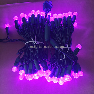 Commercial Outdoor <strong>Orange</strong> 70 Lights G12 <strong>LED</strong> Berry Christmas <strong>String</strong> Light 4'' Spacing - Product Image 3