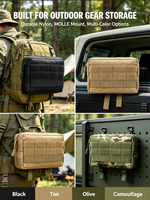 Sac banane tactique noir Molle en polyester, pochette utilitaire carrée pour ceinture, idéal pour EDC, chasse, camping, cyclisme