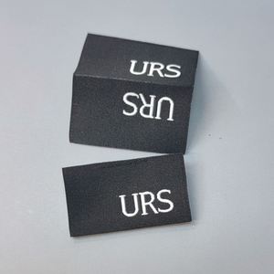 Étiquette tissée haute densité personnalisée avec logo pour perruques, pliée au centre, pour vêtements de marque en gros - Product Image 3