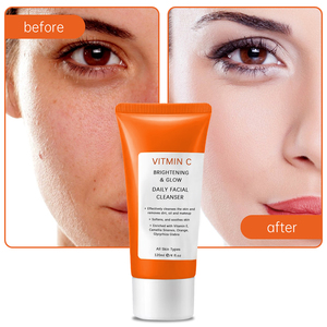 Commercio all'ingrosso Private Label Vegan idratante sbiancante per il viso lavata per la pulizia profonda della pelle schiarente vitamina C detergente per il viso - Product Image 5