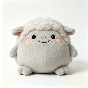 ตุ๊กตาเพนกวินสีเทาและสีขาว ตุ๊กตาสัตว์นุ่มนิ่มอ้วนกลม แก้มสีชมพูและท้องขนฟู เหมาะสำหรับกอดก่อนนอนของเด็กและตกแต่งห้องเด็ก - Product Image 4