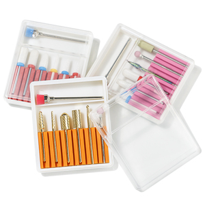 Chuyên Nghiệp Móng Tay Khoan Bit Bộ Kim Loại Rắn Với Hai Mặt Gốm & Thép Không Gỉ Bàn Chải Xách Tay & Chuyên Nghiệp - Product Image 1