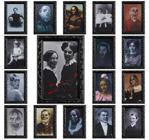 HLC personnalisé Halloween effrayant enfants femmes 3D image en mouvement accessoires d'horreur pour la maison décorations fête nouveautés pour château maison - Product Image 6