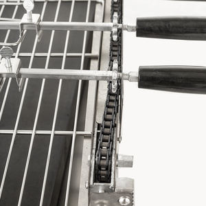 Rôtissoire à charbon en acier inoxydable pour barbecue chypriote à très grande échelle - Product Image 6