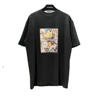 Kaus Oblong 100% Kustom Katun Ukuran Besar XXXL Kaus Anak Laki-laki Kaos Oblong Desainer Merek Terkenal Kaus Pria Ukuran Plus