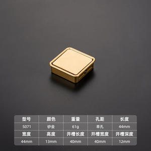 Best-seller Poignées et boutons Poignées de tiroir Tiroir d'armoire Nouveau design de garde-robe européenne dissimulée en alliage de zinc - Product Image 2