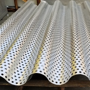 Costruzione di materiali <span class=keywords><strong>decorativi</strong></span> esterni pannello murale per facciate ondulato perforato in <span class=keywords><strong>alluminio</strong></span> - Product Image 3