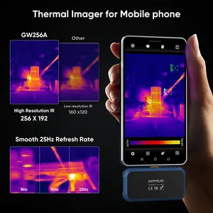 กล้องถ่ายภาพความร้อน GOYOJO GW256A ระบบแอนดรอยด์ ชนิด Type C ความละเอียด 256x192 25Hz กล้องอินฟราเรดแบบพกพาสำหรับซ่อมวงจรโทรศัพท์ - Product Image 4