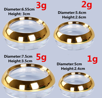 Boîte de safran 2g, boîte ronde en plastique de 20 ml, conteneur pour bonbons, comprimés, petite boîte à thé
