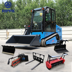 Hot bán Skid chỉ đạo Bộ nạp Trái Đất di chuyển xử lý Crawler tuyết làm sạch máy xúc 4in1 xô theo dõi Skid chỉ đạo mini DIESEL <span class=keywords><strong>loader</strong></span> - Product Image 1