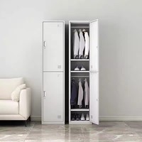 Casier de gym contemporain en acier de qualité commerciale, verrouillable, réglable et durable, pour clubs de fitness, hôtels, unité de stockage en gros