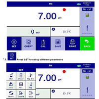 WEIAI Analyseur de qualité de l'eau PH mètre de laboratoire Ion mètre ISE mètre H/Na/K/Ag/NH4/Ca/Cu/Pb/Mg/Cl/F/NO3/CN/BF4/testeur d'ions Br/I