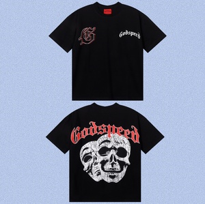 Camiseta Godspeed de Manga Corta con Estampado <span class=keywords><strong>Vintage</strong></span>, Versión 2025, Talla Grande, para Uso Diario - Product Image 4